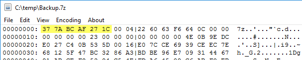 Sample 7-Zip file