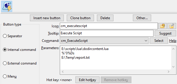 Parameter with cm_ExecuteScript