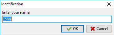 Example of usage of the Dialogs.InputQuery