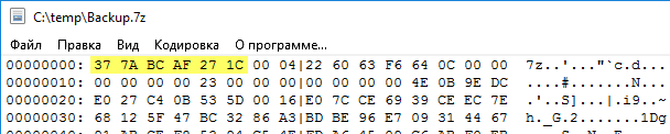 Пример файла 7-Zip